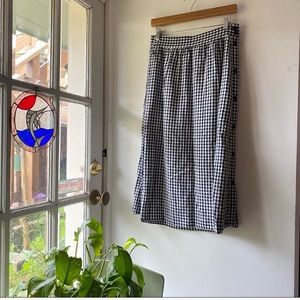 {Madewell} Gingham Midi skirt